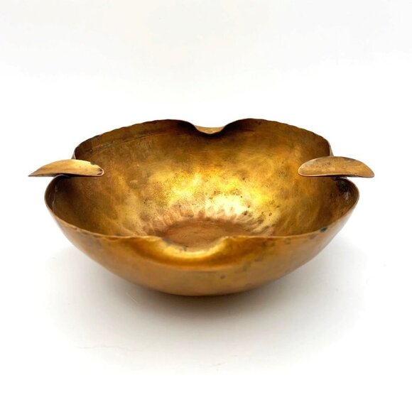 Vintage Hammered Copper Ashtray Bowl Marked Golden State 017 - Picture 10 of 10